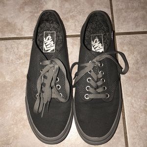 Grey vans with paisley accents